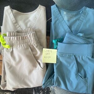 FIGS Scrub Set womens XS SLATE
